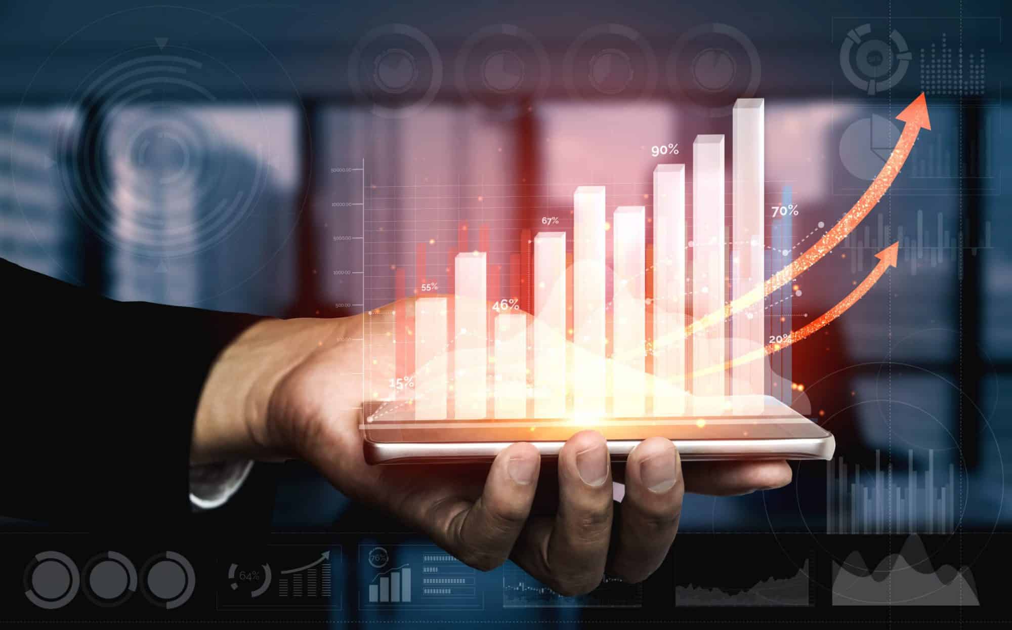 graph depicting increased market share in legal marketing